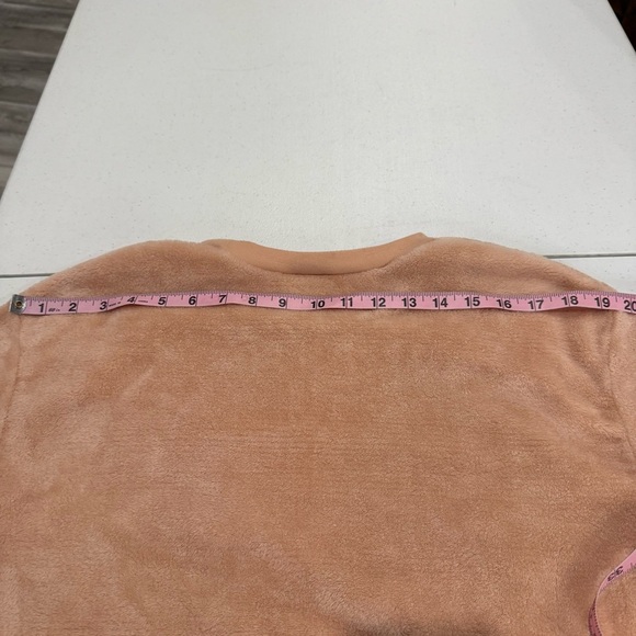 Disney Mickey Mouse Pullover Velour Sweatshirt Peach Junior Size Medium (7-9) - Picture 6 of 12